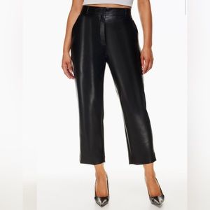 Aritzia Command Cropped Pant / Vegan Leather / size 0